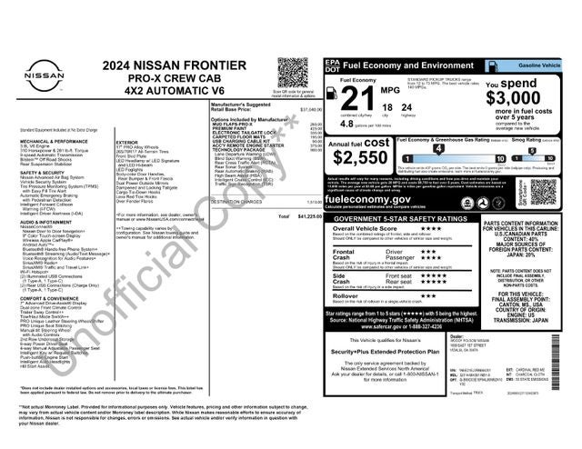 2024 Nissan Frontier PRO-X 4D Crew Cab