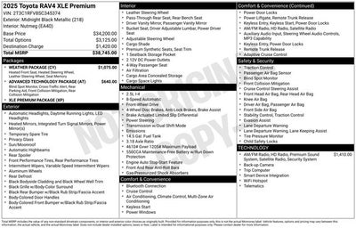 2025 Toyota RAV4 XLE Premium 4D Sport Utility