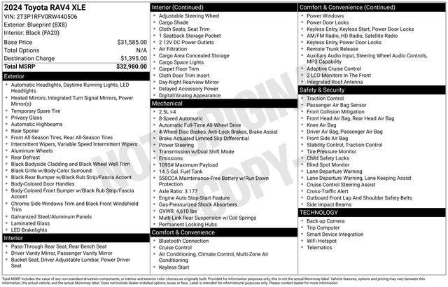 2024 Toyota RAV4 XLE 4D Sport Utility