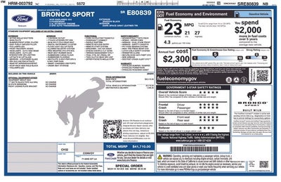 2025 Ford Bronco Sport Badlands 4D Sport Utility