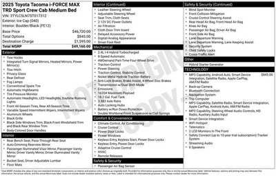 2025 Toyota Tacoma Hybrid TRD Sport 4D Crew Cab
