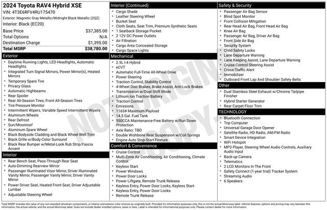 2024 Toyota RAV4 Hybrid XSE 4D Sport Utility