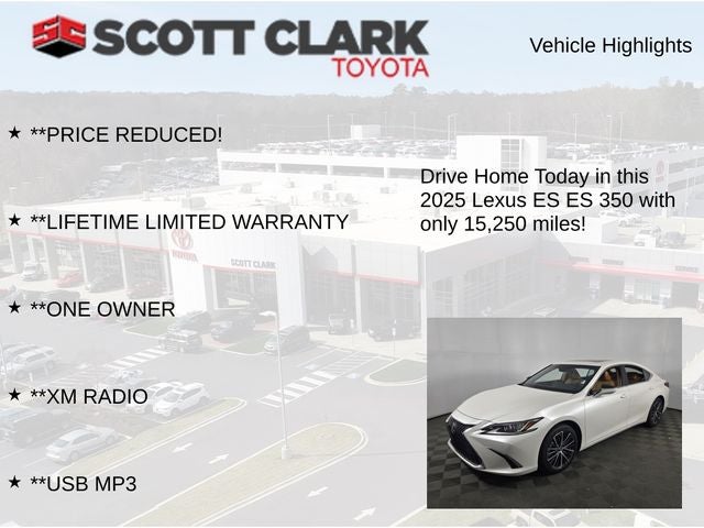 2025 Lexus ES 350 4D Sedan