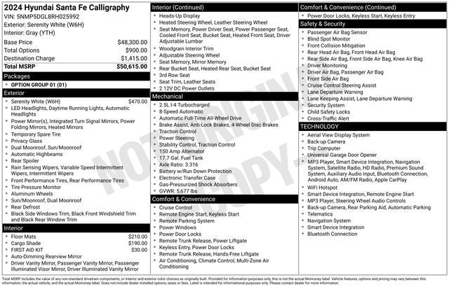 2024 Hyundai Santa Fe Calligraphy 4D Sport Utility