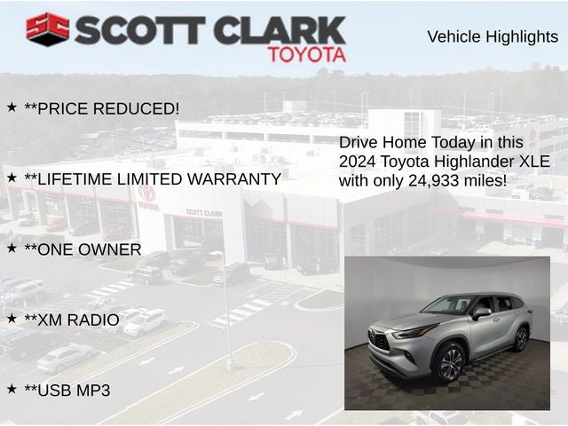 2024 Toyota Highlander XLE 4D Sport Utility