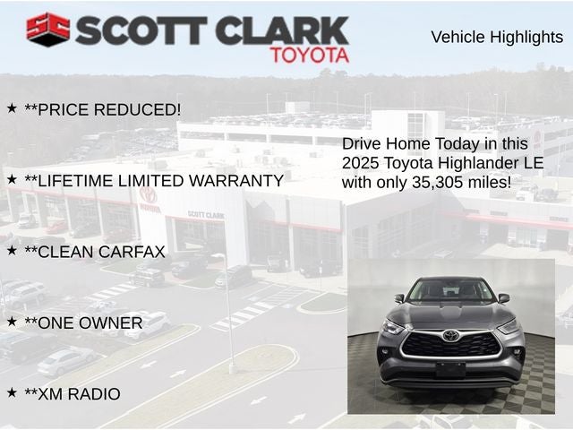 2025 Toyota Highlander LE 4D Sport Utility