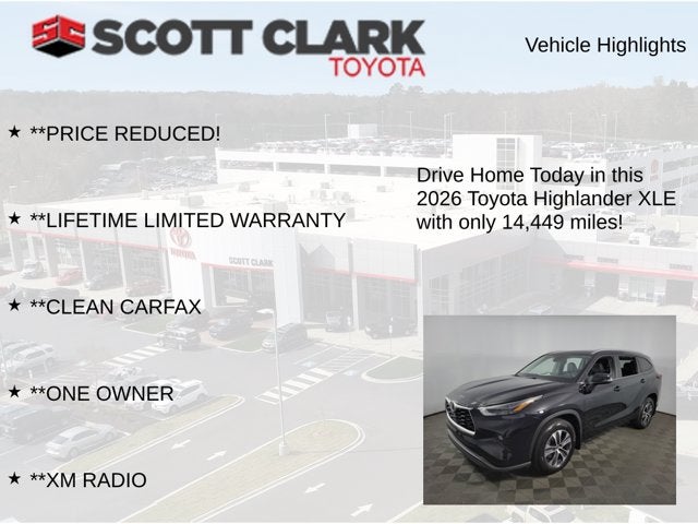 2026 Toyota Highlander XLE 4D Sport Utility