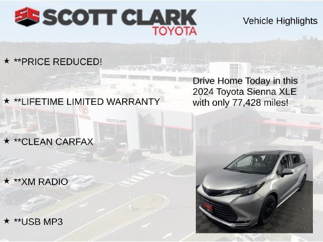 2024 Toyota Sienna XLE 8 Passenger