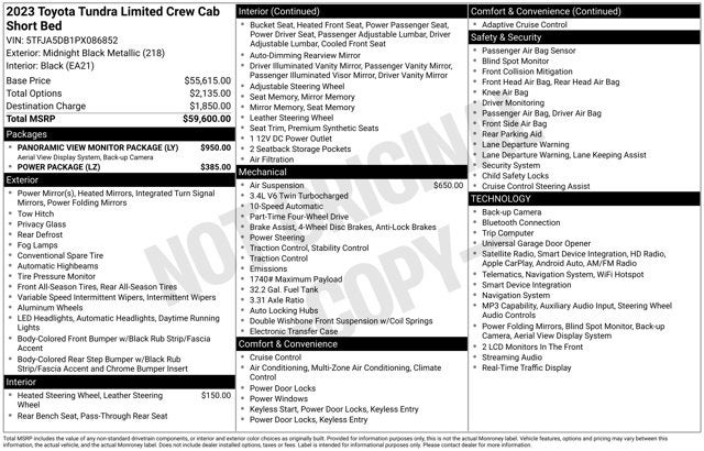 2023 Toyota Tundra Limited 4D CrewMax