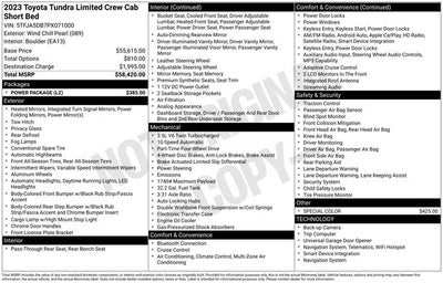 2023 Toyota Tundra Limited 4D CrewMax