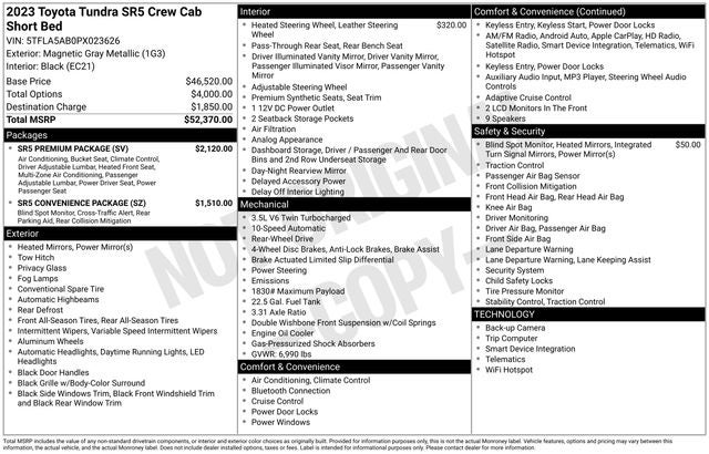 2023 Toyota Tundra SR5 4D CrewMax