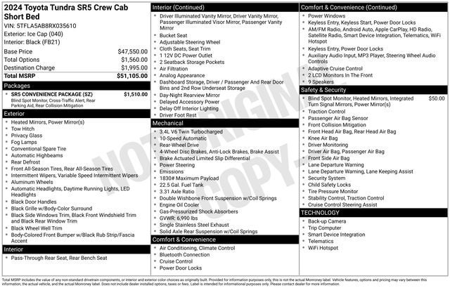 2024 Toyota Tundra SR5 4D CrewMax