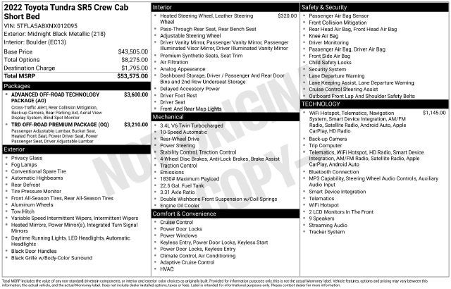 2022 Toyota Tundra SR5 4D CrewMax
