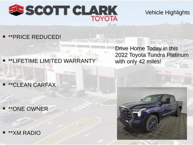 2022 Toyota Tundra Platinum 4D CrewMax