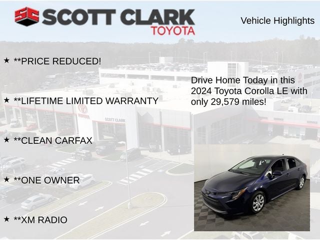 2024 Toyota Corolla LE 4D Sedan