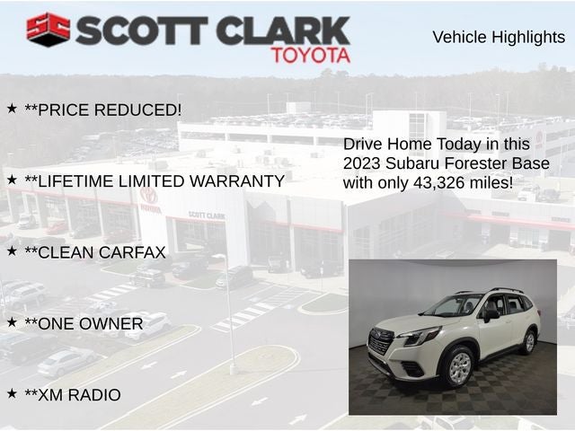 2023 Subaru Forester Base 4D Sport Utility