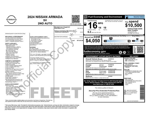 2024 Nissan Armada SV 4D Sport Utility