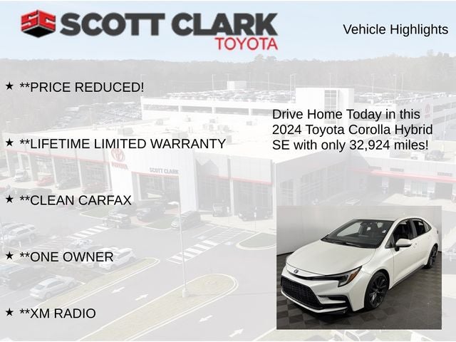 2024 Toyota Corolla Hybrid SE 4D Sedan