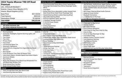 2024 Toyota 4Runner TRD Off-Road Premium 4D Sport Utility