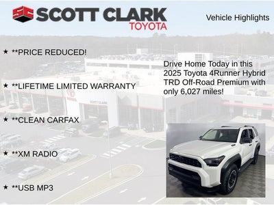 2025 Toyota 4Runner i-FORCE MAX Hybrid TRD Off Road Premium 4D Sport Utility