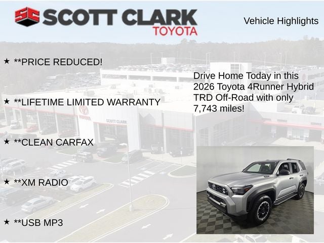 2026 Toyota 4Runner i-FORCE MAX Hybrid TRD Off Road 4D Sport Utility