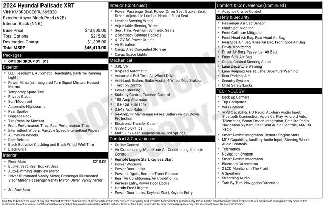 2024 Hyundai Palisade XRT 4D Sport Utility