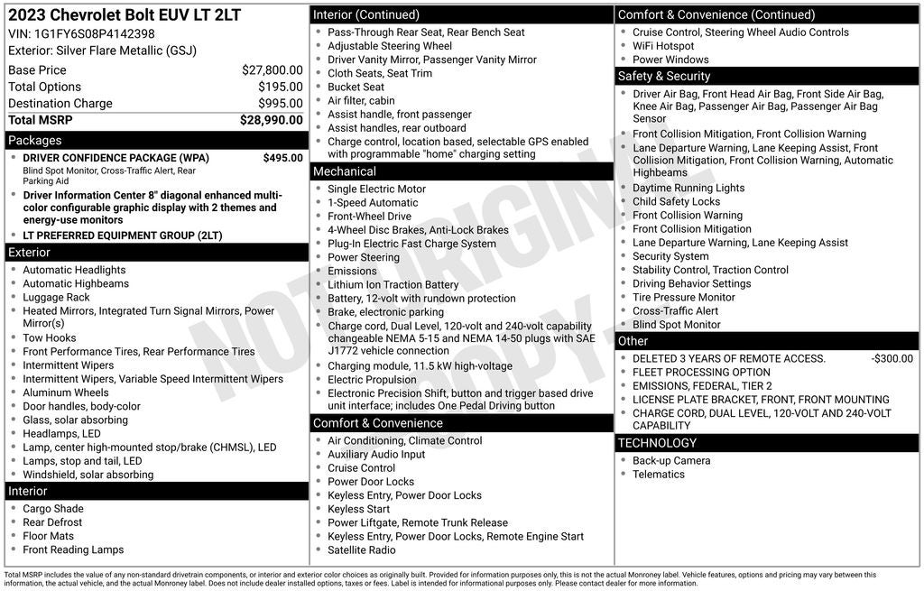 2023 Chevrolet Bolt EUV LT