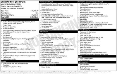 2020 INFINITI QX60 PURE