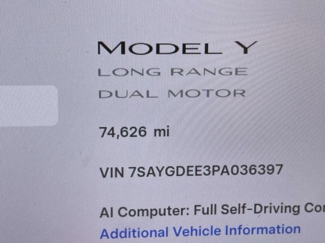 2023 Tesla Model Y Long Range