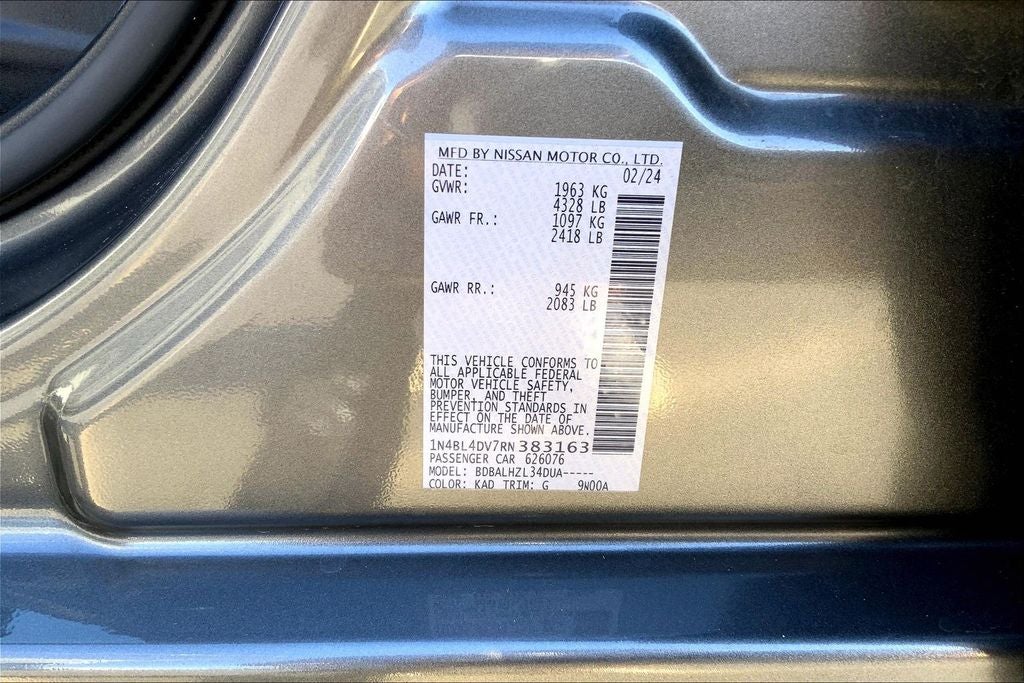 2024 Nissan Altima 2.5 SV