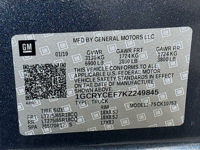 2019 Chevrolet Silverado 1500 Custom Trail Boss