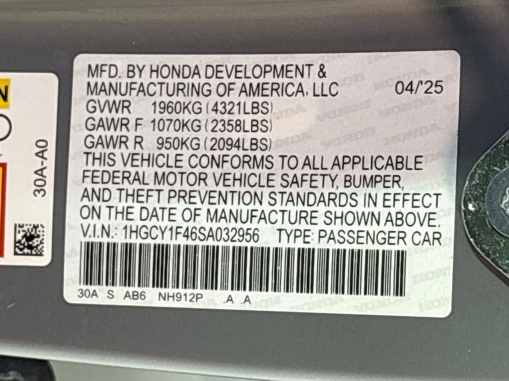 2025 Honda Accord SE