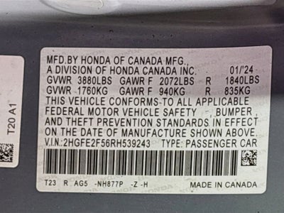 2024 Honda Civic Sport