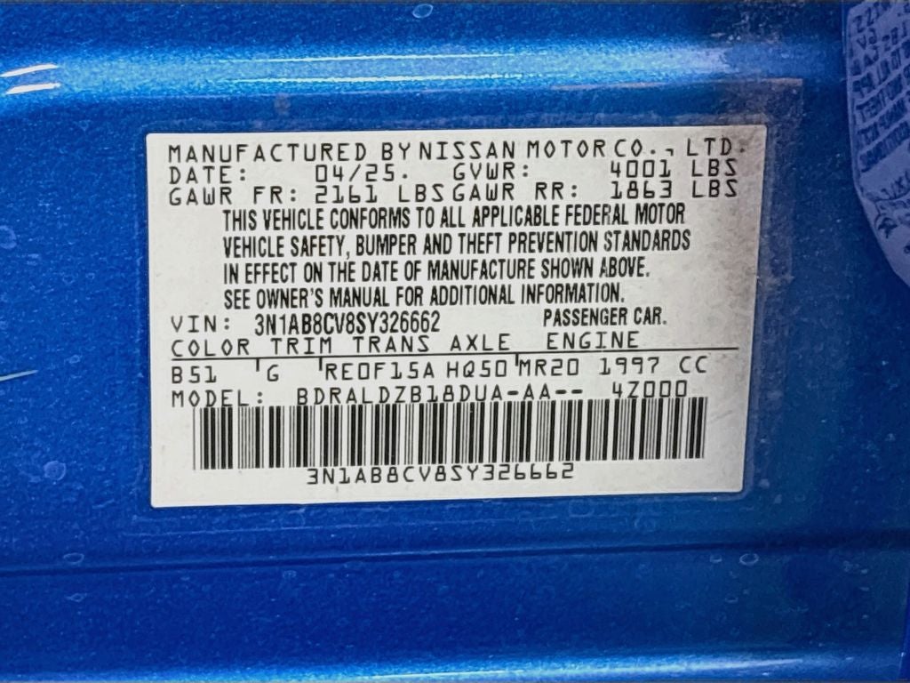 2025 Nissan Sentra SV