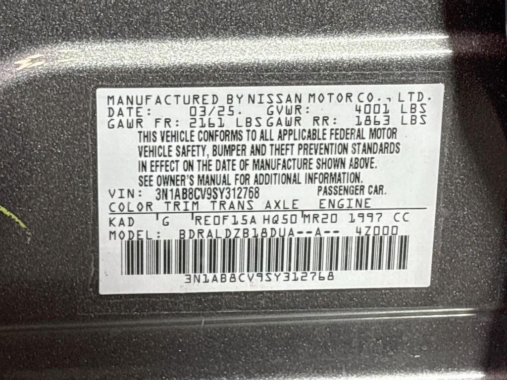 2025 Nissan Sentra SV