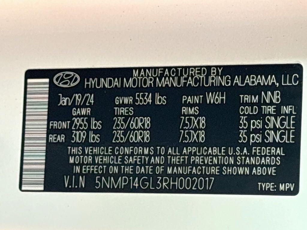 2024 Hyundai Santa Fe SE