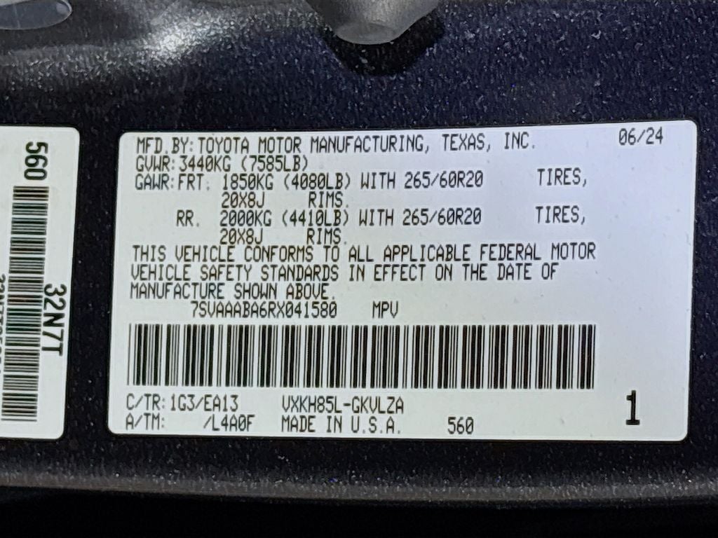 2024 Toyota Sequoia Limited