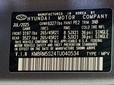 2026 Hyundai Palisade Calligraphy