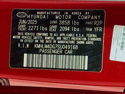 2025 Hyundai Elantra SEL Sport
