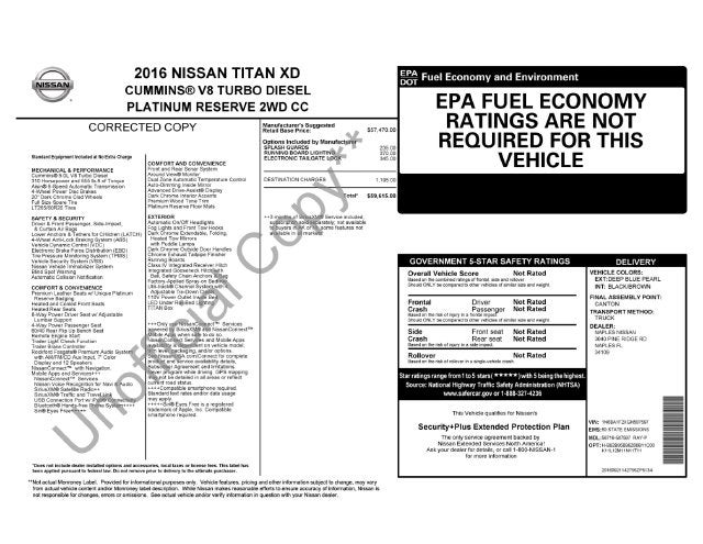 2016 Nissan Titan XD Platinum Reserve