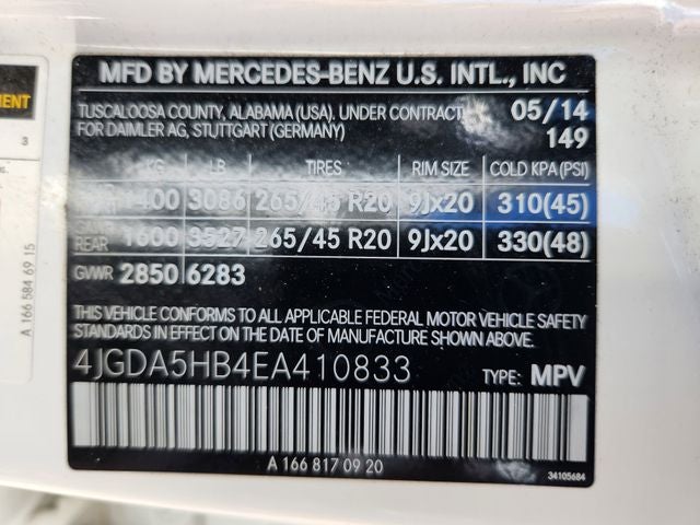 2014 Mercedes-Benz M-Class ML 350 4MATIC®