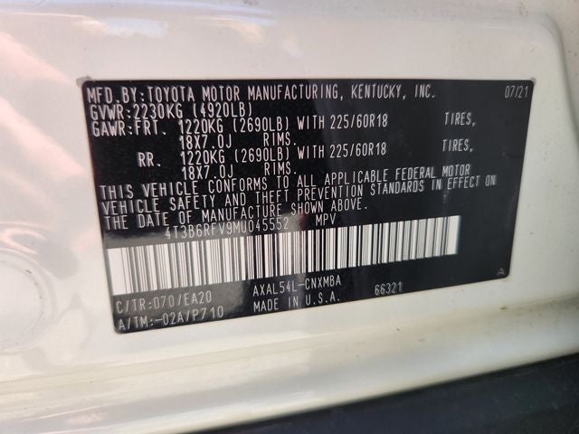 2021 Toyota RAV4 Hybrid XLE Premium