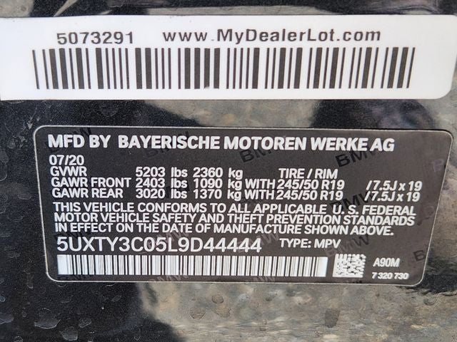 2020 BMW X3 sDrive30i