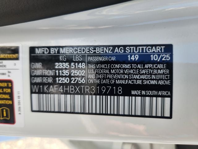 2026 Mercedes-Benz C-Class C 300 4MATIC®