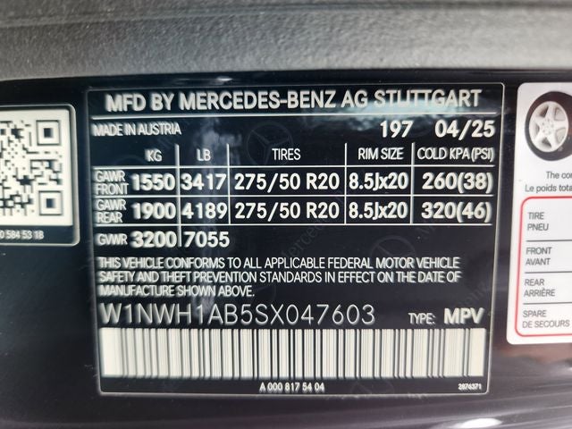 2025 Mercedes-Benz G-Class G 550 4MATIC®