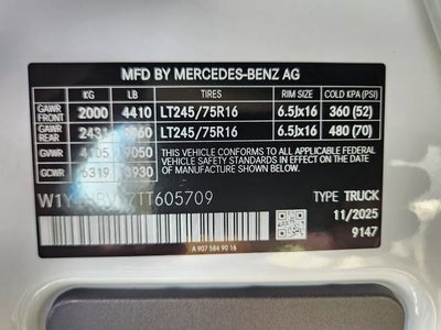 2026 Mercedes-Benz Sprinter 2500 Cargo 144 WB 4MATIC®