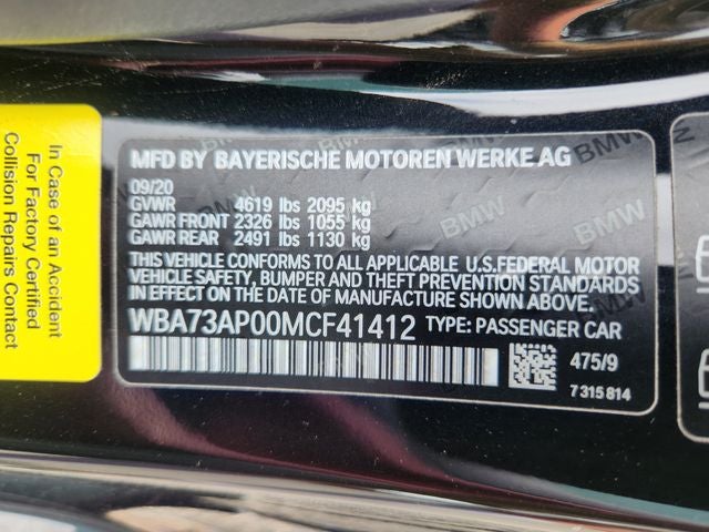 2021 BMW 4 Series 430i xDrive