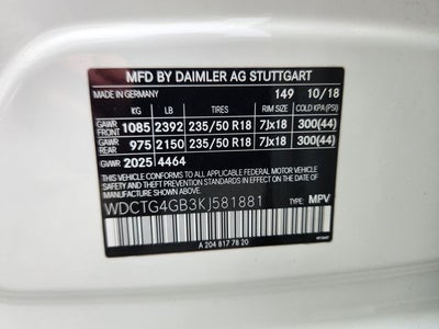 2019 Mercedes-Benz GLA GLA 250 4MATIC®