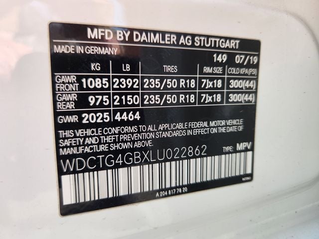 2020 Mercedes-Benz GLA GLA 250 4MATIC®