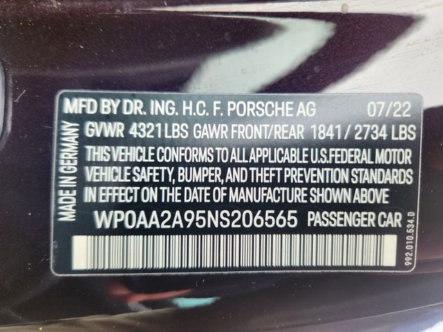 2022 Porsche 911 Carrera